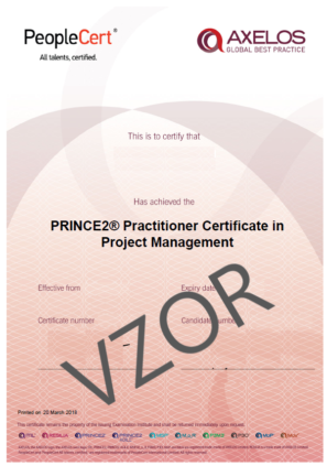 projektové riadenie kurzy PRINCE2 certifikát
