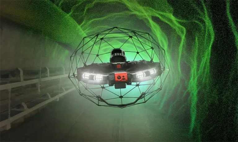 Dron Flyability Elios-3 pre podzemné inšpekcie